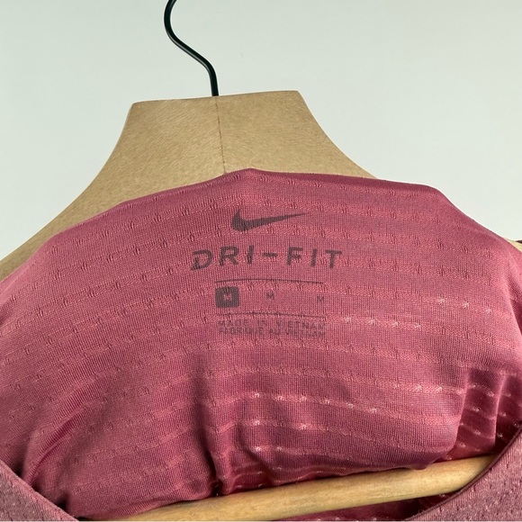 Nike x Peloton Women’s Dri-FIT Running Shirt Maroon Red Size Medium - Picture 3 of 6